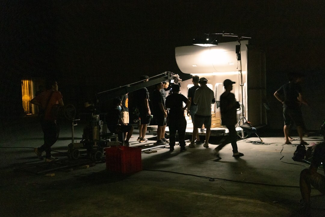 brad pitt on movie set