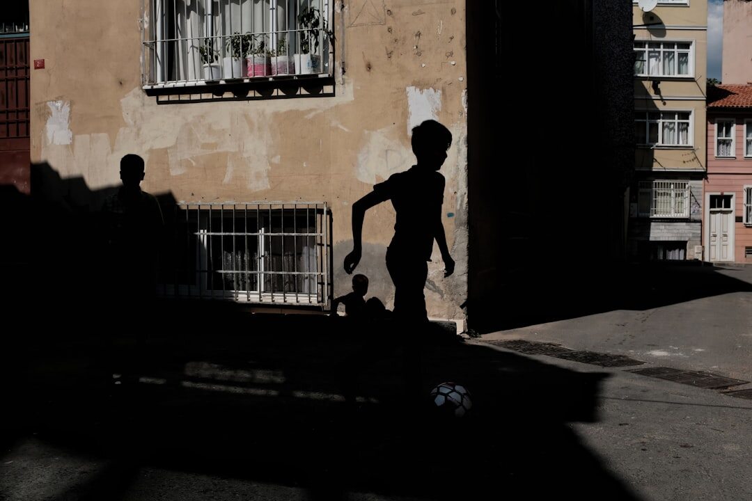 shadowy figure in city